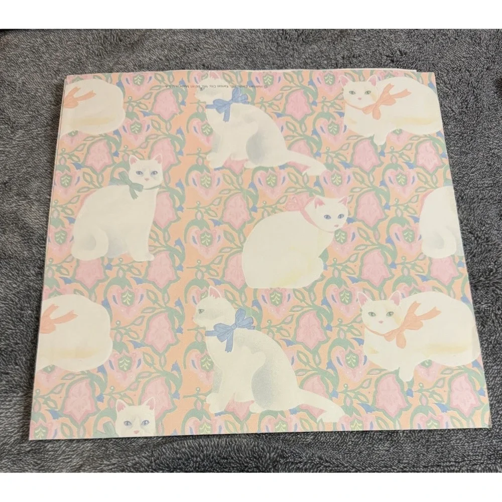 Vintage Wrapping Paper Lot 14 Designs Cats Floral Birds Novelty Gift Wrap